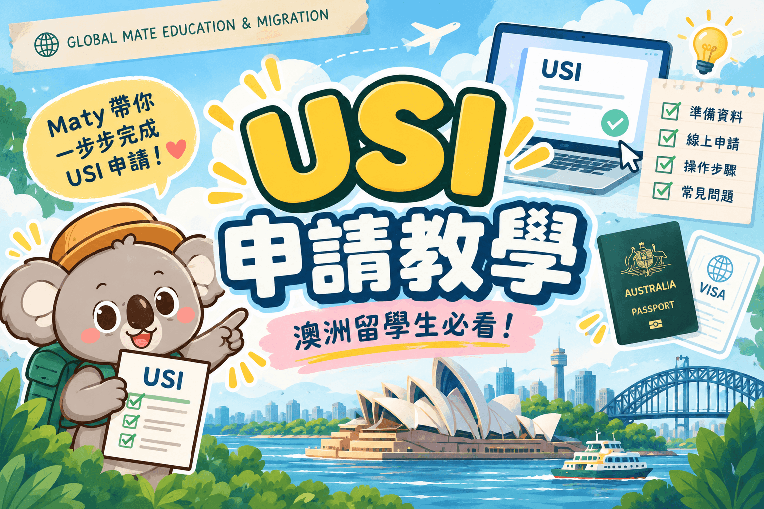 澳洲 USI 是什麼？留學生必看！免費申請教學📚